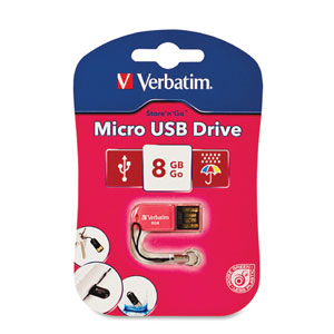 Verbatim Micro USB 2.0 Drive 8GB Pink St