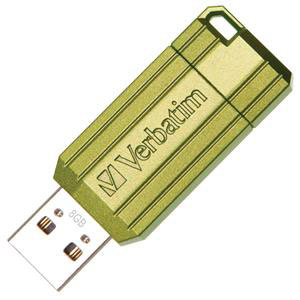 Verbatim Pinstripe USB 8GB Green Stock C