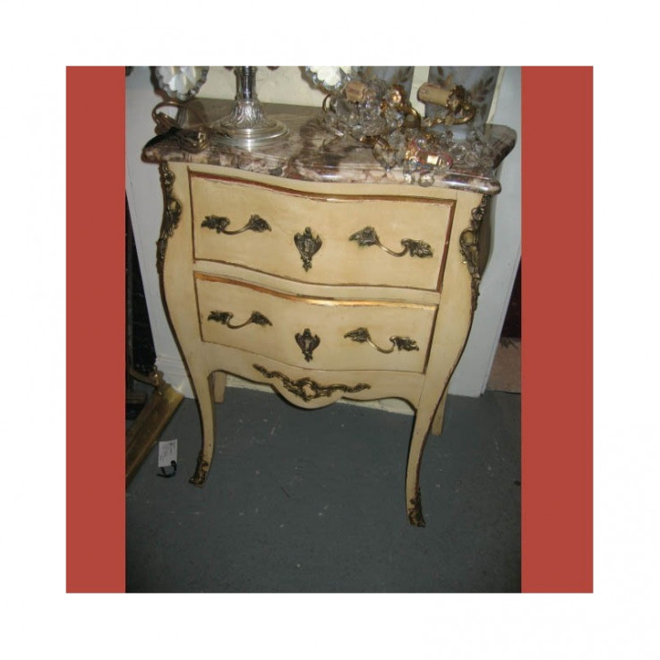 C1950 FRENCH COMMODE IN LOUIS XV STYLE W