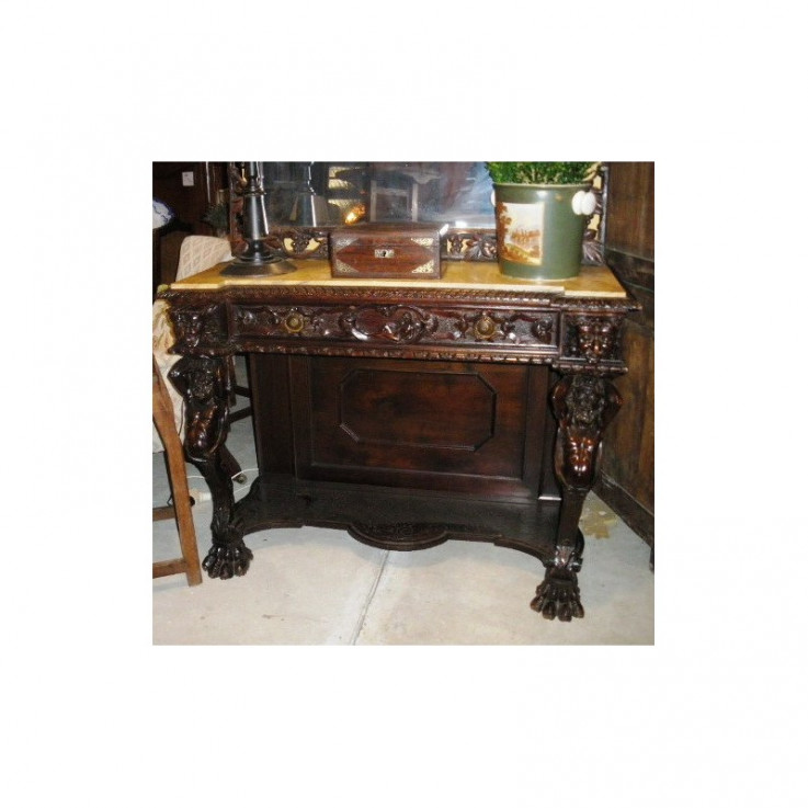 C19TH FRENCH RENAISSANCE STYLE CONSOLE