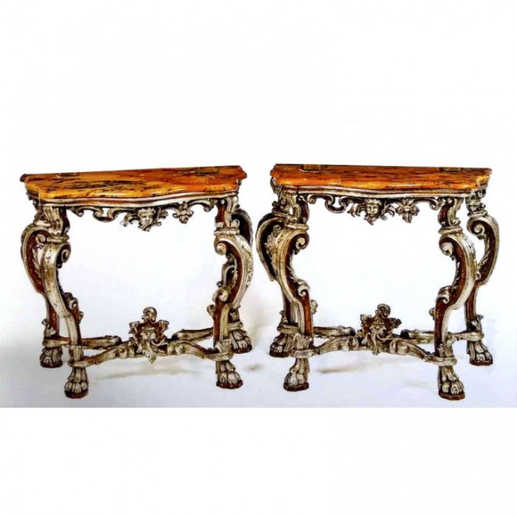 PAIR OF ITALIAN CONSOLE TABLE