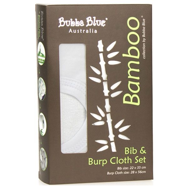 Bubba Blue Bamboo Bib & Burp Pad