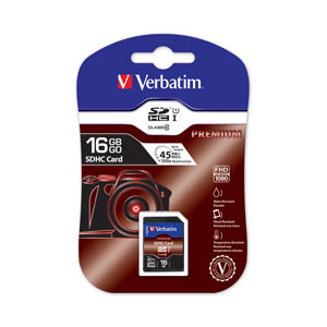 Verbatim SDHC Media Card Class 10 16GB S