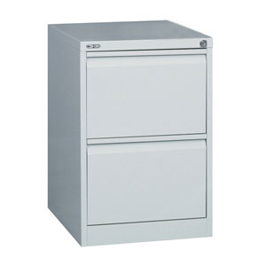 Essentials Filing Cabinet 2 Drawer Silve