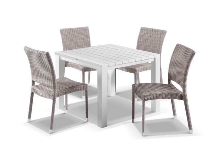Adele Table With Lucerne Chairs 5pc Outd
