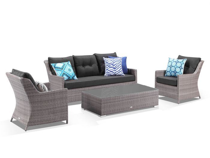 Summerset 4pc Outdoor Lounge Setting Lav