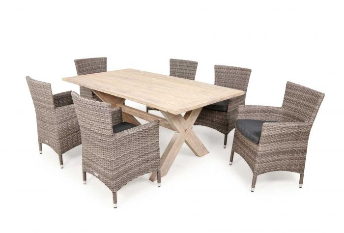 Lyon 180 With Meridian Chairs 7pc Outdoo