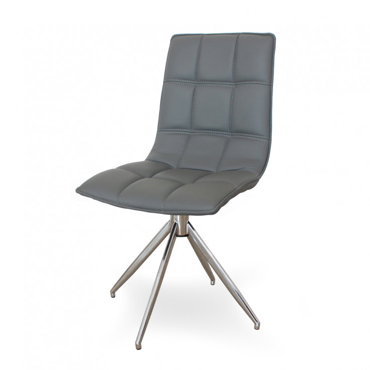 OLIVER CHAIR -GREY PU