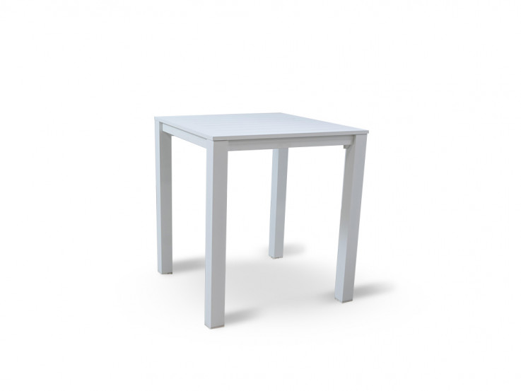 MATZO BAR TABLE 94×94 -WHITE POST LEG
