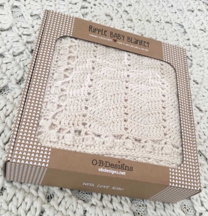 Ripple Baby Blanket - Hand Crochet