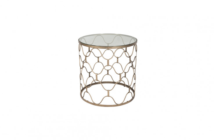 Industria Uovo Side Table Glass top