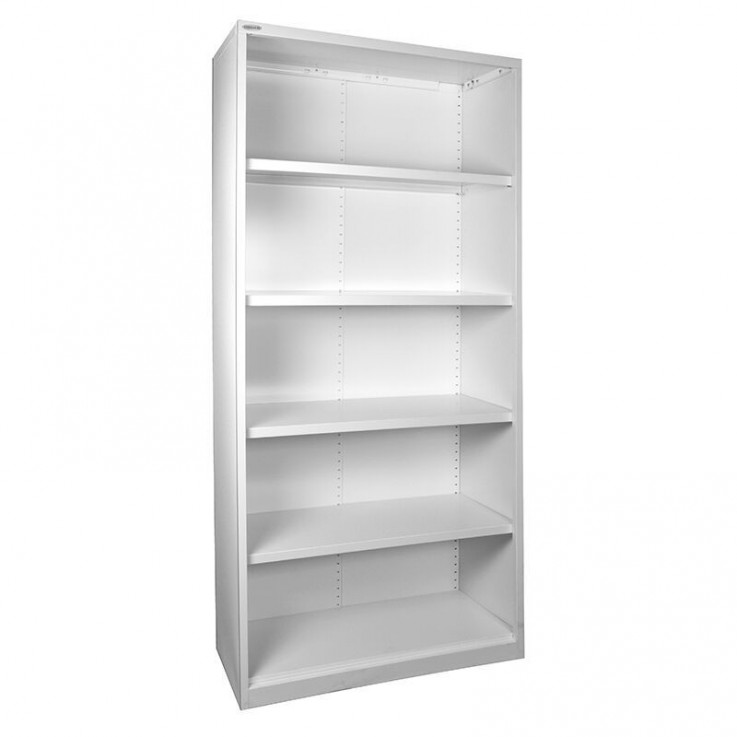 Steelco White Metal Bookcase 2000mm High