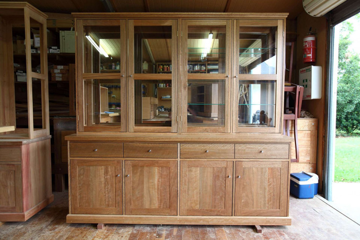 Spotted Gum Timber Display Cabinet