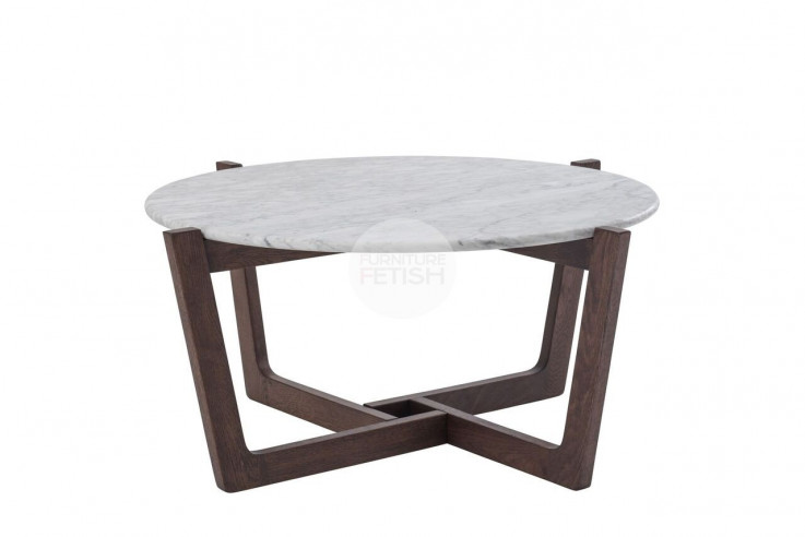 Scandinavian Marble Coffee Table - Solid