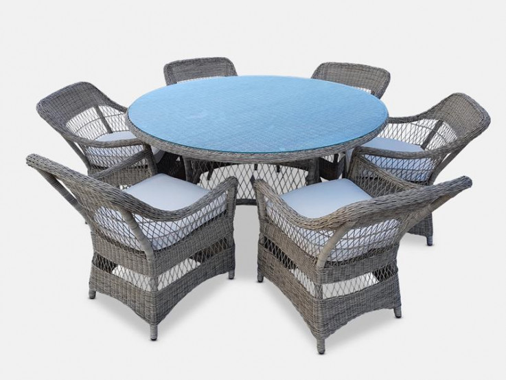 ASCOT  ROUND DINING TABLE WITH CHAIRS