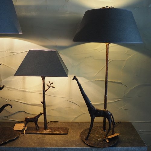 Sculptural Bronze Lamps