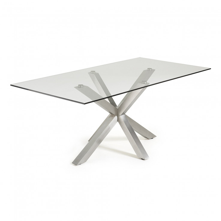 Arya Glass Top Dining Table