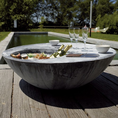 Zinc Cool Table by Domani