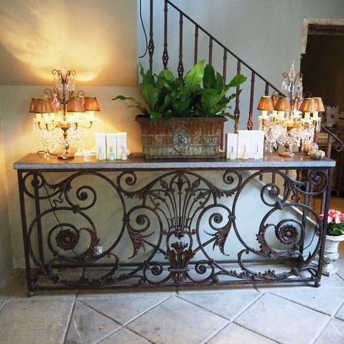 French Cast Iron Console