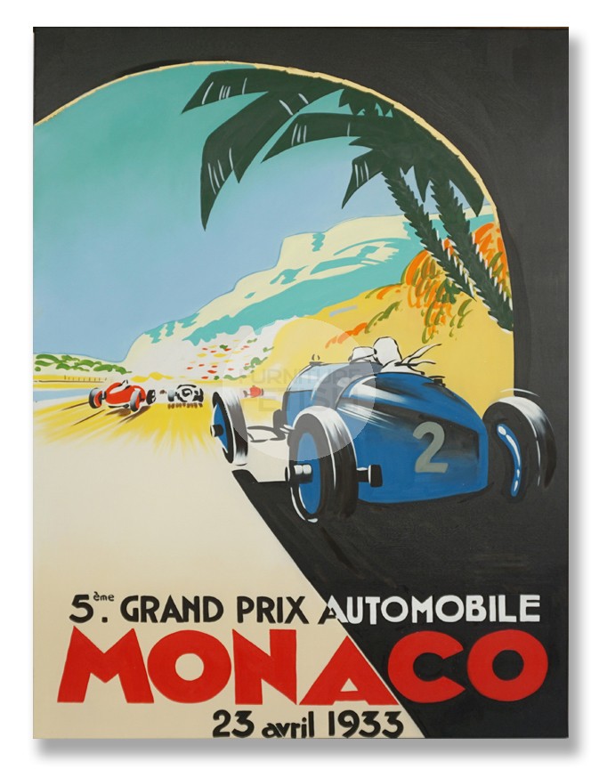 Grand Prix Monaco Oil Canvas 120cm x 90c