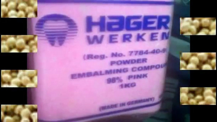 Hager Werken Embalming Powder SOUTH AFRICA Call us on 0638250062