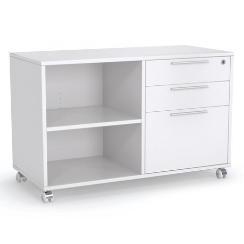 Caddy Mobile Bookcase with 1 x Drawer in
