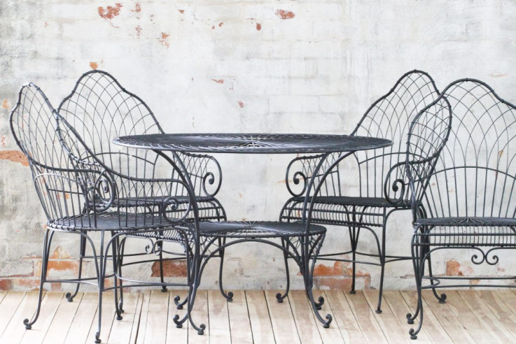 Marrakesh Wrought Iron Dining Suite.