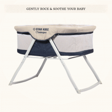 Compagno Baby Portable Bassinet Blue