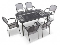 Tavio Extension Table With Carlo Chairs 