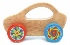 Kid's Toy Car Giggles Wooden Racing Car