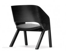 Merano Black Stained Beechwood armchair