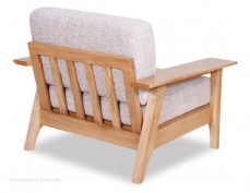 Japan Solid Oak Single Seat Sofa
