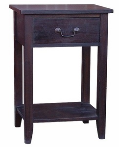 PIPIN Single drawer bedside - Chocolate