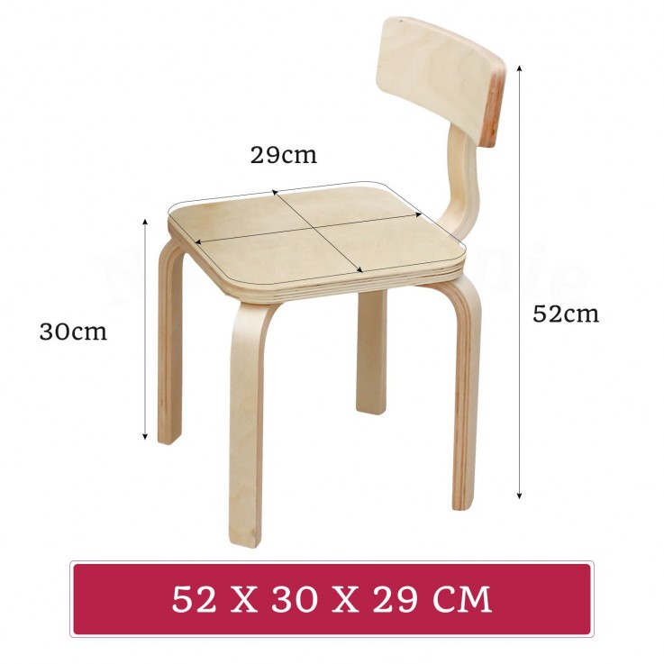Nu Bondi Table & 4 Chairs Set - Natural
