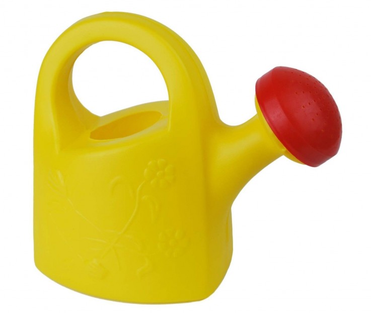 Kids Yellow Watering Can With Gardening 