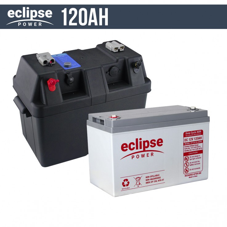 120AH 12V Eclipse Deep Cycle AGM Powered