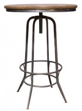 Trafalga Bar Table - Timber top w/ iron 
