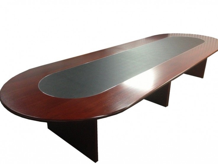 12 Seater “D” End Boardroom Table with T
