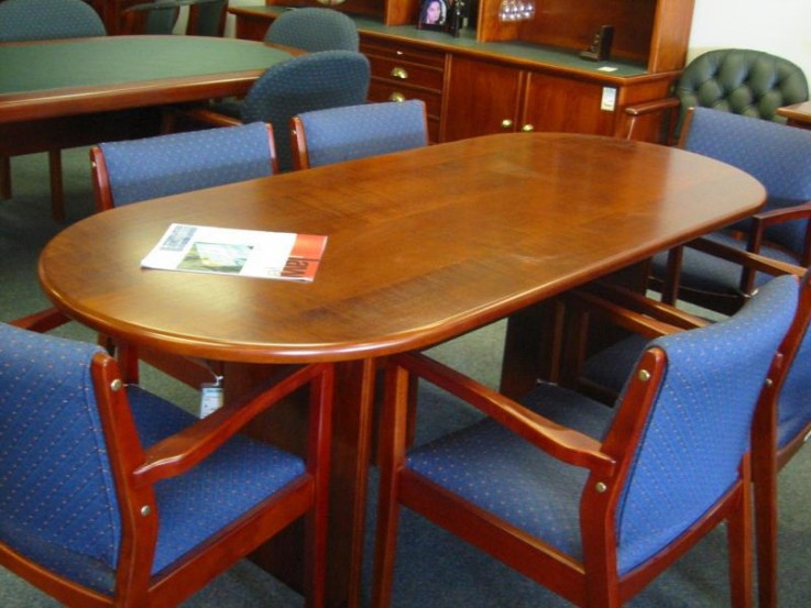 6 Seater Oval Timber Table
