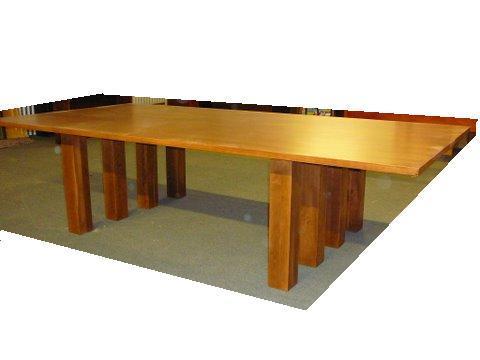 8 Leg Custom Boardroom Table in Solid Ti