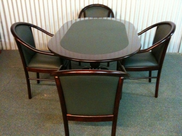 Inlay Oval Boardroom Table With Manuela 