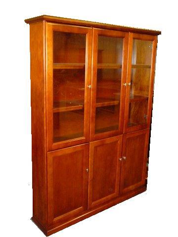 Victorian Bookcase Glass Timber
