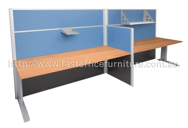 RAPID SPACE SYSTEM 2 WAY DESK CLUSTER WI