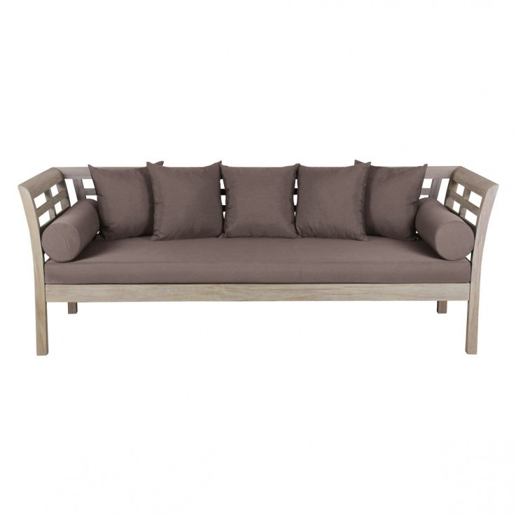 White Wash Daybed with Cushions