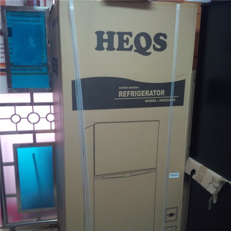 HEQS 400L FRIDGE FREEZER - (STAINLESS ST