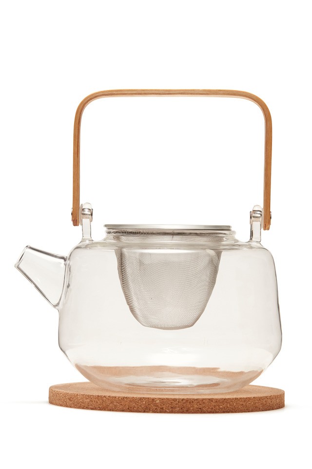 S&P Navian Tea Pot Glass with strainer 1