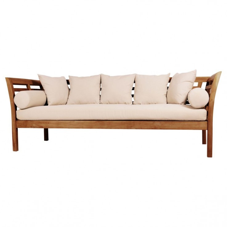Teak Daybed with Cushions