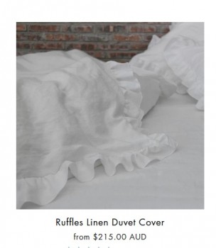 Linen Ruffles Duvet Cover From Linenshed