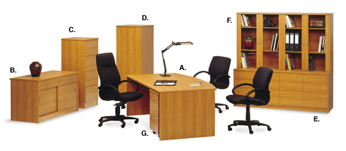 Micro Office Bow Front Desk