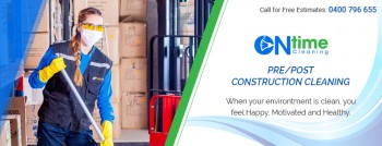 On Time Cleaning services.